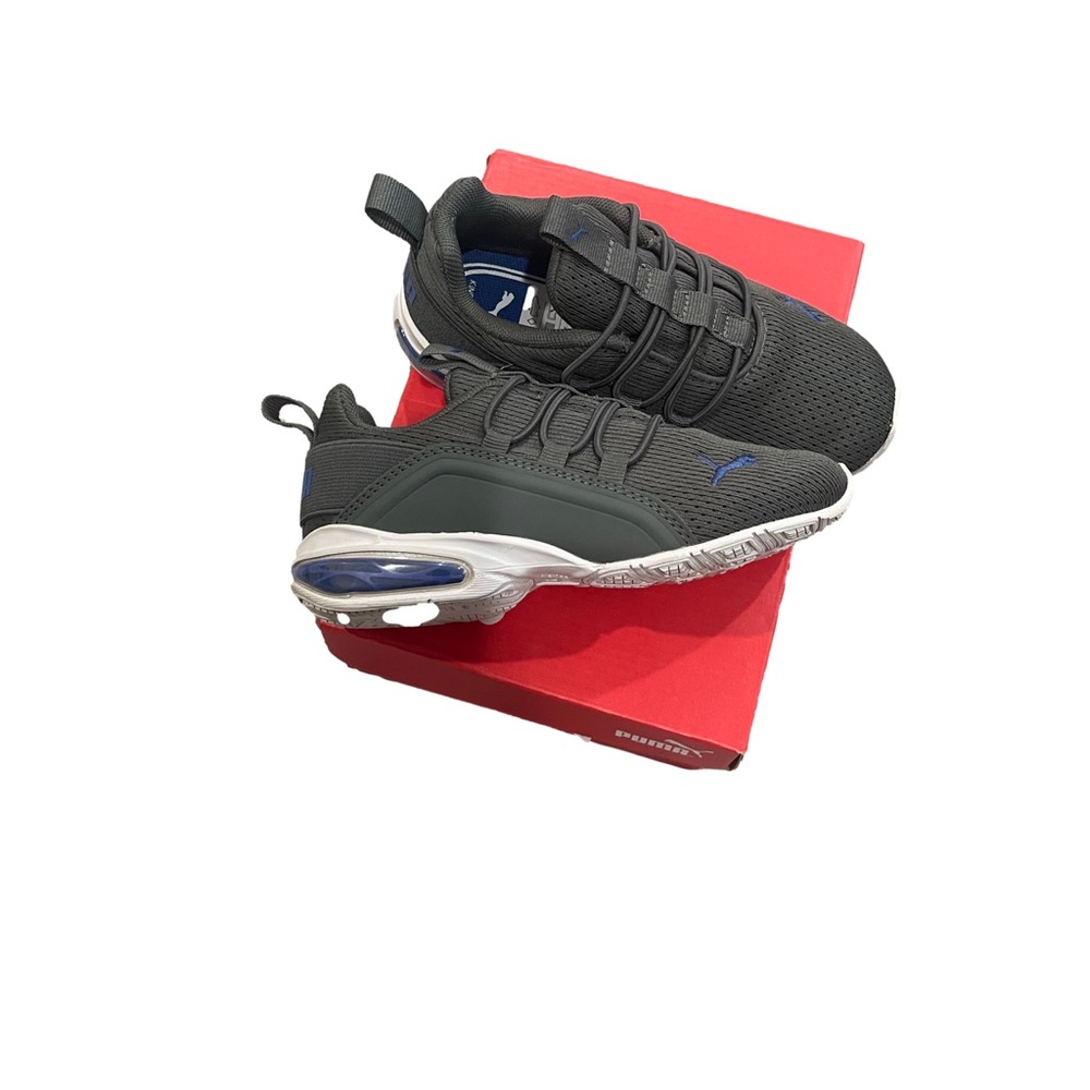 Title: Toddler Boy Axelion Sneakers - Size 10C - Mineral Gray & Cobalt Glaze